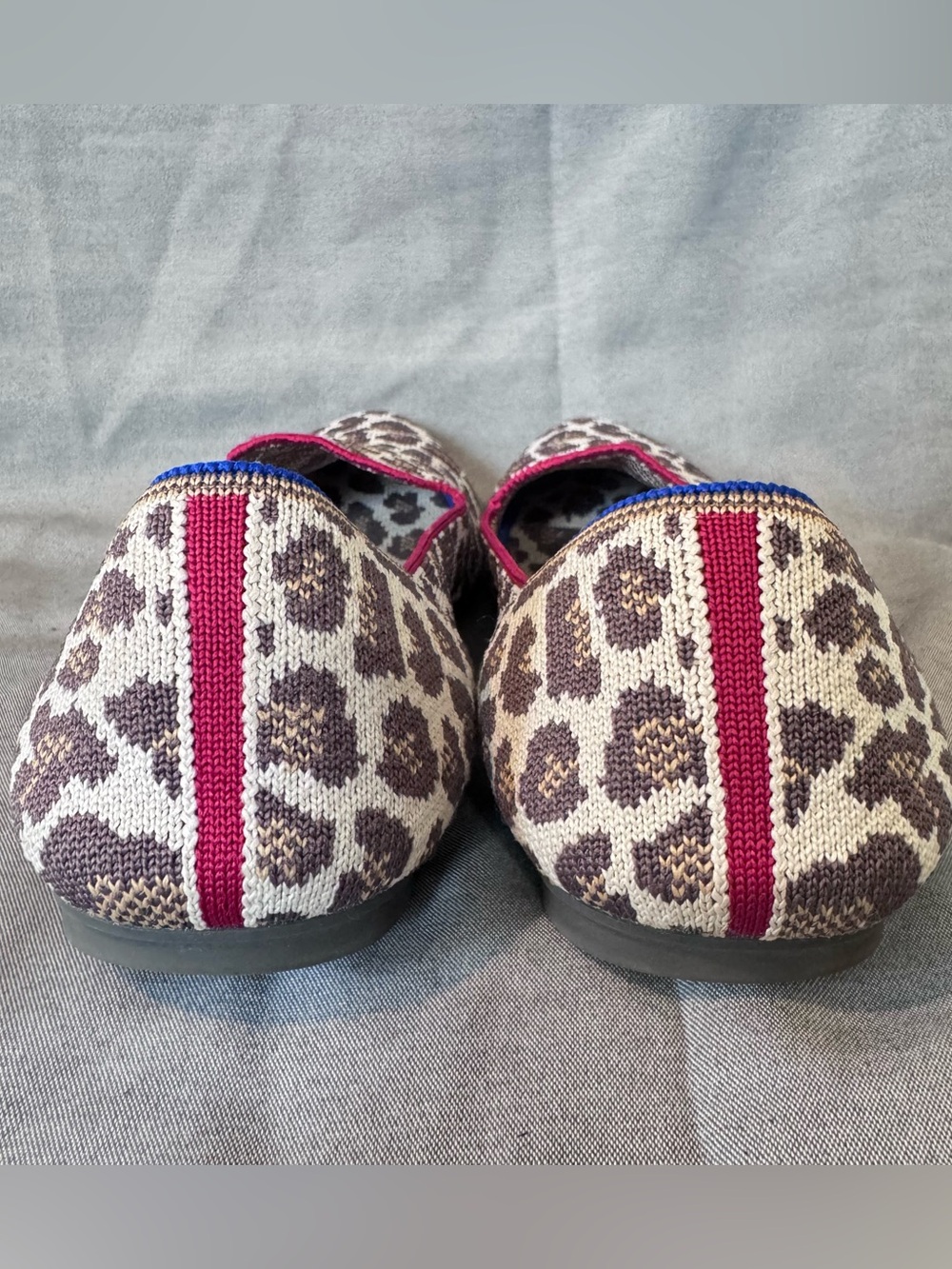 Rothy's The Loafer Mocha Spot Leopard Print Slip-On Flats Size 10.5 NEW NWOB - Picture 4 of 7